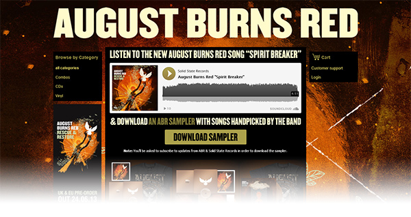 Application Spotlight: August Burns Red Subscribe to Download Widget 600 abr page b Application Spotlight: August Burns Red Subscribe to Download Widget