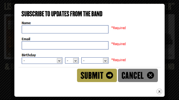 Application Spotlight: August Burns Red Subscribe to Download Widget abr step2a Application Spotlight: August Burns Red Subscribe to Download Widget