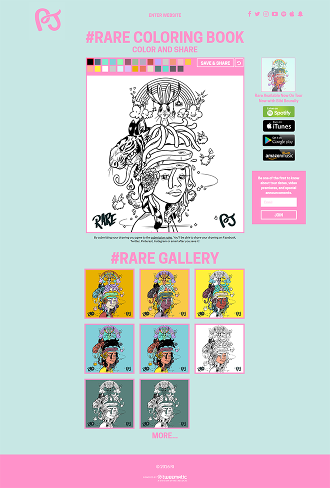Fans Can Create Their Custom Drawings Online And Then Share Them On Social Media Or Via Text Email With Friends Users Pick From A Palette Of Colors